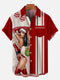 Men's Christmas Funny Graphic Short Sleeve Hawaiian Shirt